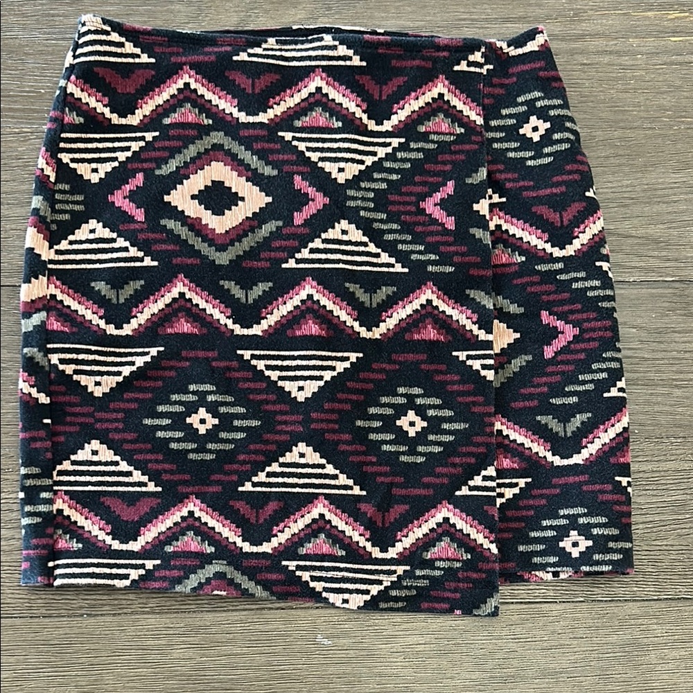 Hollister Geometric Pencil Skirt - Black, Pink, Cream